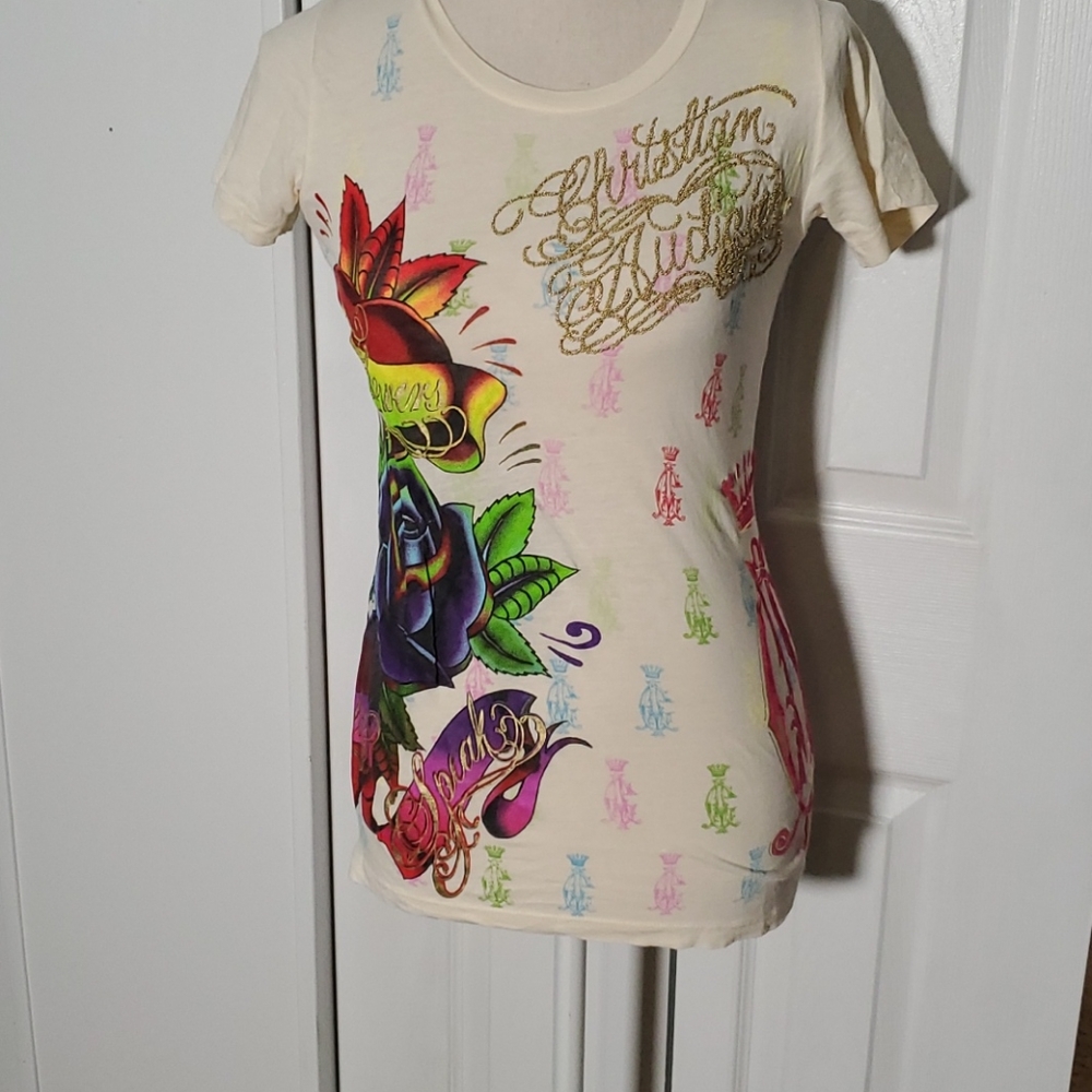 CHRISTIAN AUDIGIER BEADED TEE